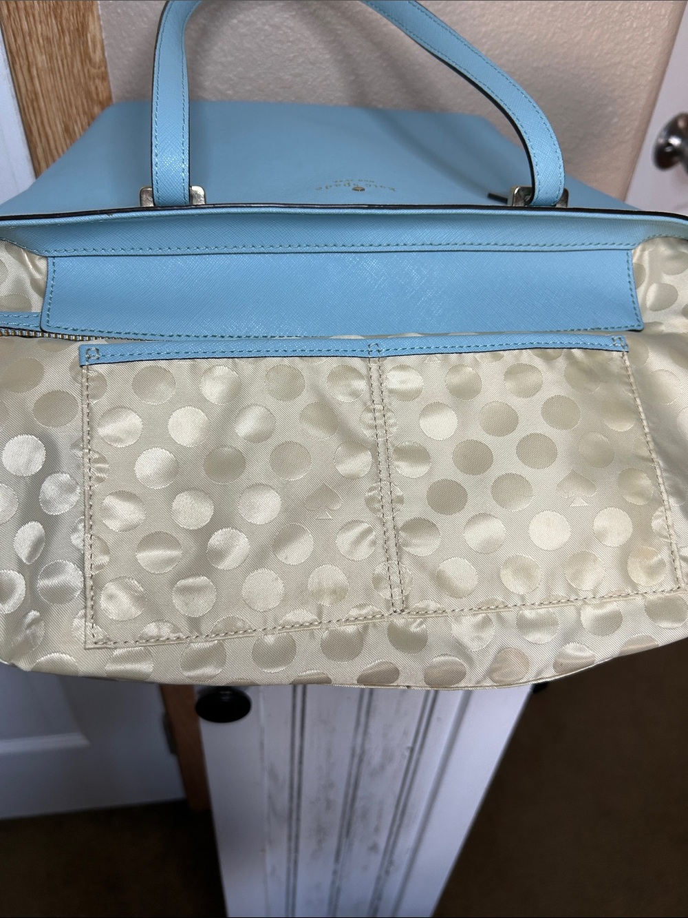 Kate Spade Cedar Street Mini Harmony Tote Atollblue Saffiano Leather - Picture 5 of 8